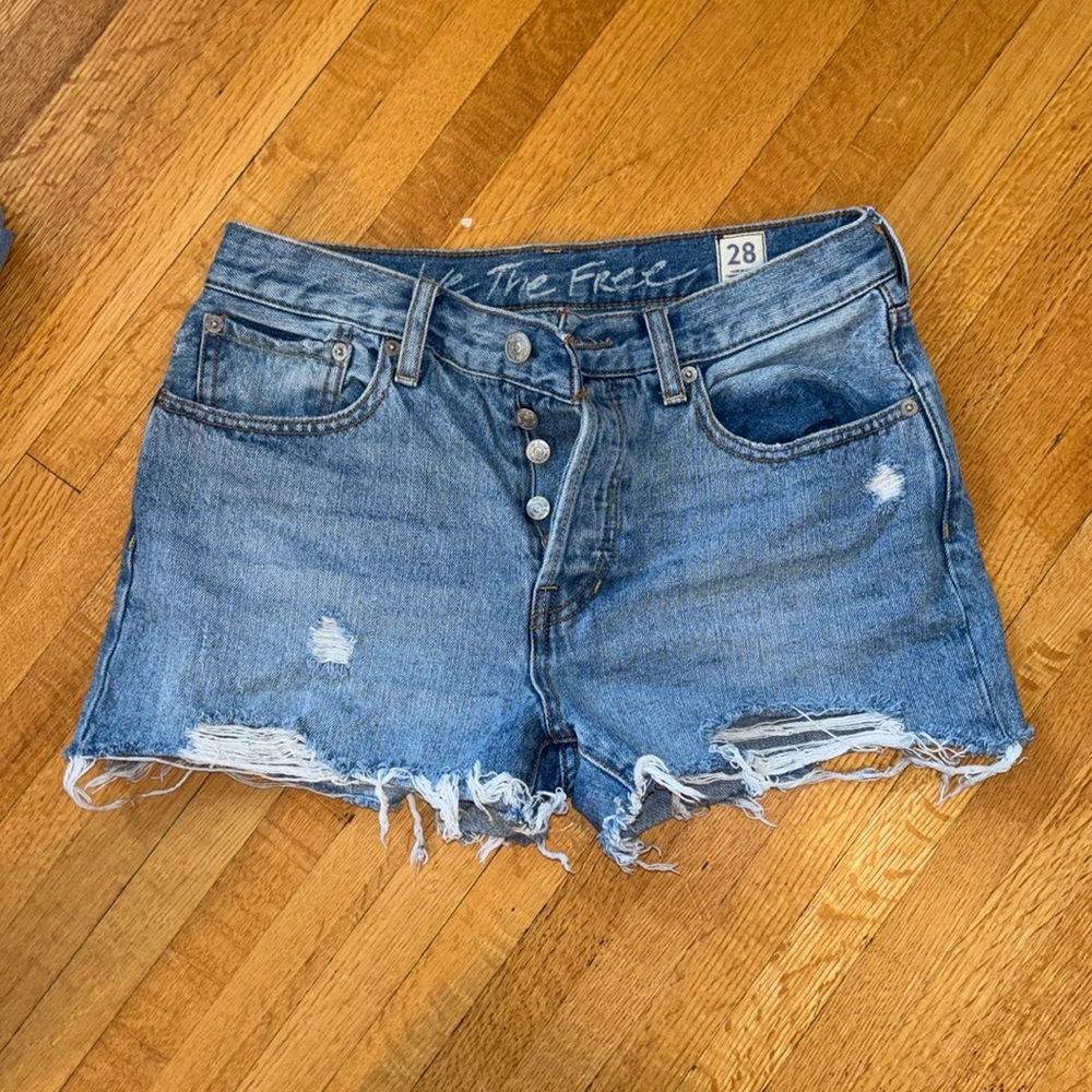 Free people jean shorts